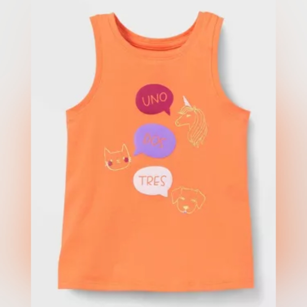 Kid's Orange Tank top size 2T